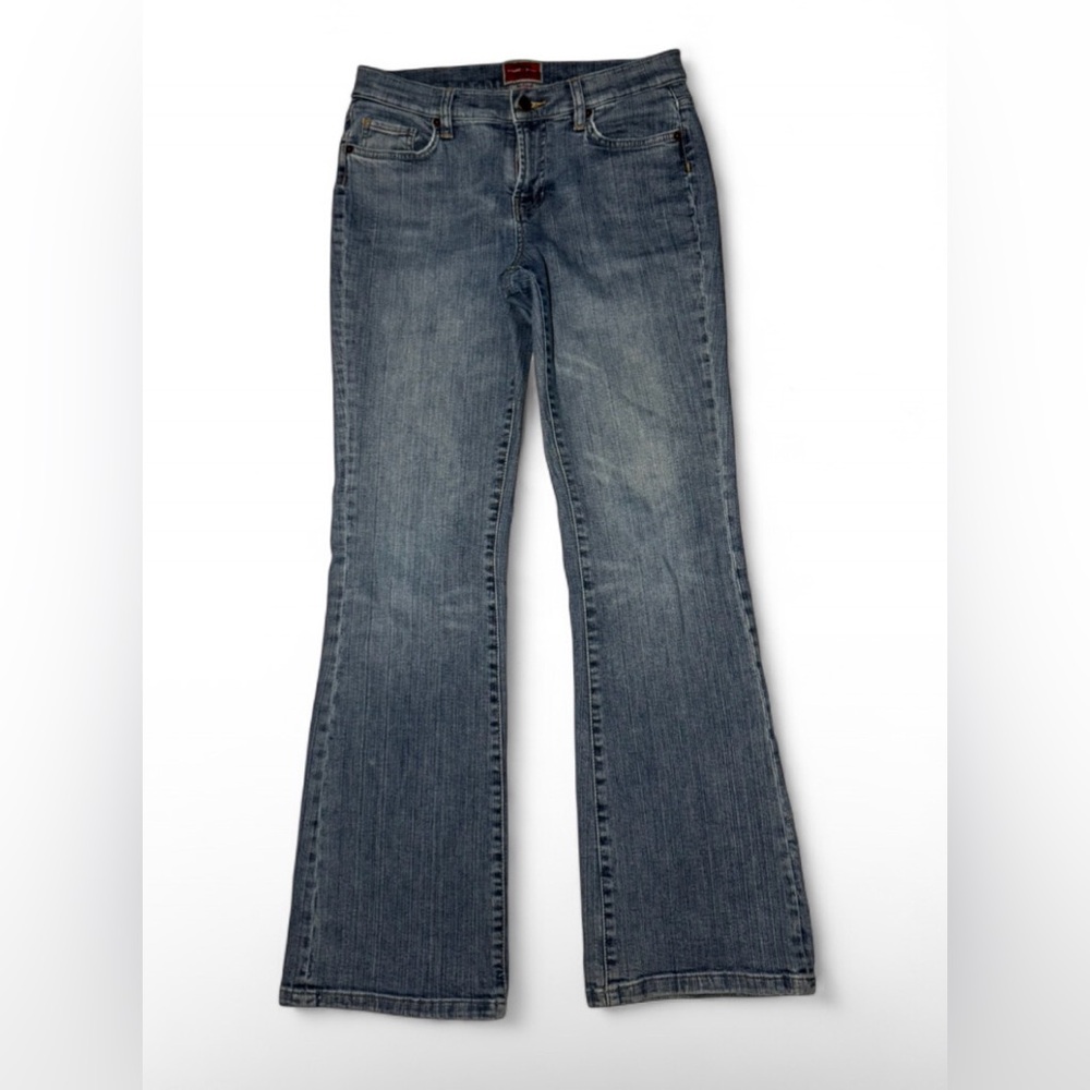 Y2K Tommy Hilfiger low rise to mid rise blue denim jeans Size 7 ☀️